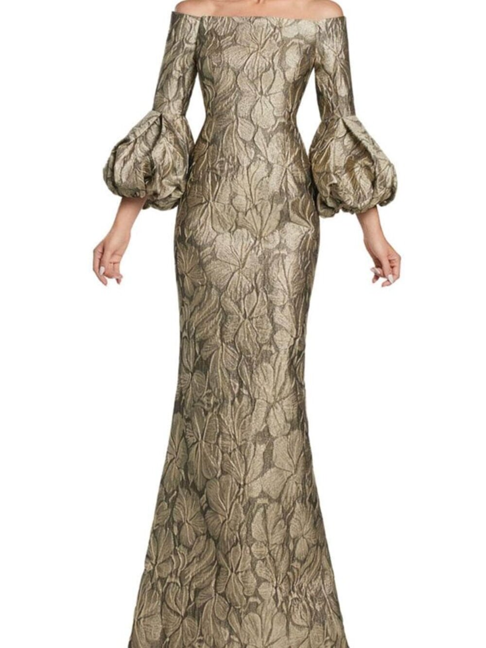 NWT Alexander by Daymor 2054F24 Mother of the Bride Dress Gold size 4